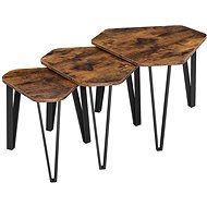 Vasagle set of 3 coffee tables in industrial style - Coffee Table
