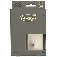 3M Command™ Decor DCR01BE-EU fém akasztó, kis méretű, világosbézs, 1 db + 6 ragasztócsík - Törölköző akasztó