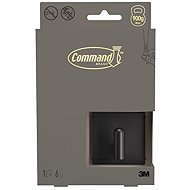 3M Command™ Decor malý kovový háček DCR01MB-EU, matný černý, 1 háček + 6 pásků - Bathroom Hook