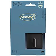 3M Command™ Decor malý kovový háček na župan do koupelny DCRB01MB-EU, matný černý, 1 háček + 6 pásků - Bathroom Hook