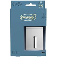 3M Command™ Decor velký kovový koupelnový háček na ručník DCRB02CR-EU, chrom, 1 háček + 6 pásků - Bathroom Hook