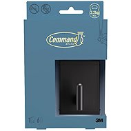3M Command™ Decor velký kovový koupel. háček na ručník DCRB02MB-EU, matný černý, 1 háček + 6 pásků - Bathroom Hook