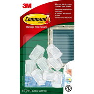3M Command™ Outdoor Light Clips, 17017CLR - Adhesive Hook