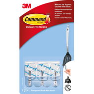 3M Command™ Clear Plastic Hooks, 17067CLR - Adhesive Hook