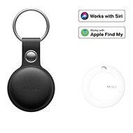 MiLi MiTag – smart lokátor s koženou klíčenkou, černá - Bluetooth Chip Tracker