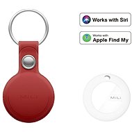 MiLi MiTag – smart lokátor s koženou klíčenkou, červená - Bluetooth Chip Tracker