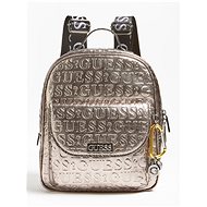GUESS Lane Laminated Logo Maxi Backpack - Pewter - Backpack