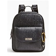 GUESS Lola Debossed Logo Maxi Backpack - Black - Backpack