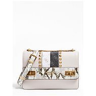 GUESS Katey Python Print Crossbody Bag - Stone Multi - Handbag