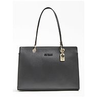 GUESS Isla Logo Charm Shopper - Black - Handbag