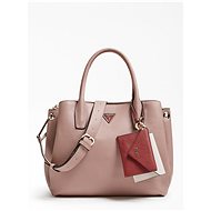 GUESS Kirby Pochette Charm Handbag - Mauve - Handbag