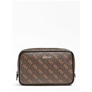 GUESS Vezzola 4g Logo Vanity Bag - Brown - Make-up Bag