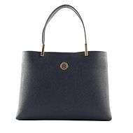 TOMMY HILFIGER The Core Medium Satchel AW0AW07685 Navy Blue - Handbag