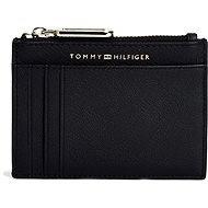 TOMMY HILFIGER Soft Turnlock Credit Card Holder AW0AW08029 Black - Wallet