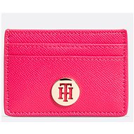 TOMMY HILFIGER Classic Saffiano Card Holder, Pink - Wallet