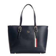 TOMMY HILFIGER Honey Medium Tote AW0AW07933 Sky Captain - Handbag