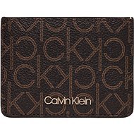CALVIN KLEIN Logo Cardholder K60K6065610HD Brown Mono Mix - Pénztárca