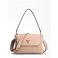 GUESS Downtown chic flap shldr bag - mushroom - Handbag