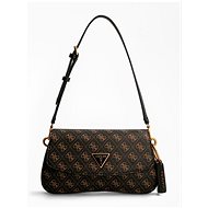 GUESS Cordelia logo flap shldr bag - brown logo - Handbag