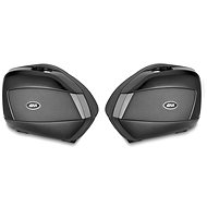 GIVI V35NT TECH 2 x 35L Side Cases Monokey - Left and Right Sides with Black Matte Lids and See-Through Reflectors - Motorcycle Case