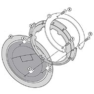 KAPPA adapter for tanklock - Tank Bag Assembly Set