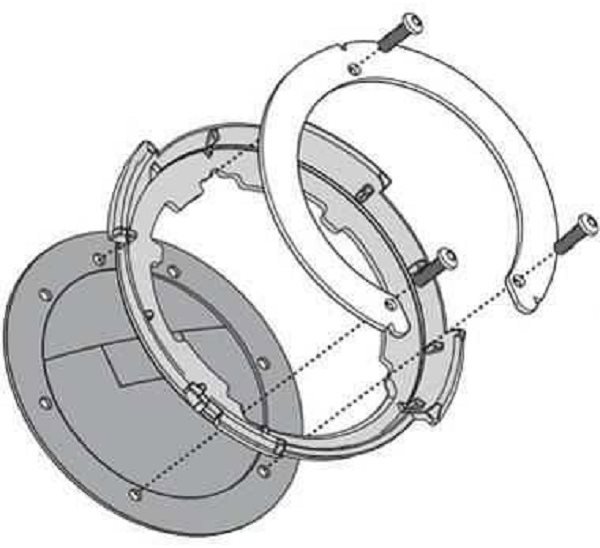 KAPPA BF20K - HONDA 500 >1200 - adapter for tanklock - Tank Bag Assembly Set