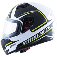 MT HELMETS Mugello Jerome (white / black / yellow fluo, size L) - Motorbike Helmet