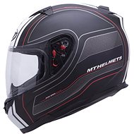 MT HELMETS SV Raceline (black mat / red / white, size XL) - Motorbike Helmet