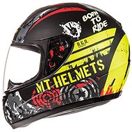 MT HELMETS Thunder Sniper Kids, children (black mat / graphics, size L) - Motorbike Helmet