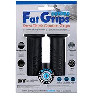 OXFORD grips Fat grips, (black rubber, hard rubber medium, pair) - Motorbike Grips