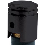OXFORD metal valve caps imitation piston, (black, pair) - Valve Caps