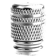 OXFORD metal valve caps, (silver, pair) - Valve Caps