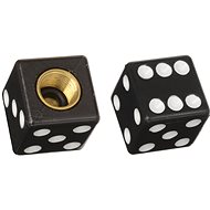 OXFORD Valve caps Lucky Dice, (black, pair) - Valve Caps