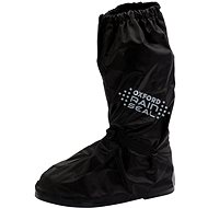 OXFORD RAINSEAL over boots with reflective panels and non-slip sole (black, size L) - Waterproof Motorbike Apparel