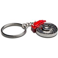 Keyring - Drilled Brake Disc with Caliper - Keychain