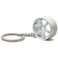 Keyring - Cast Wheel, White - Keychain