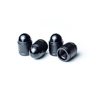 Valve caps ALU black, 4pcs - Valve Caps