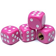 Valve caps dice pink, 4pcs - Valve Caps
