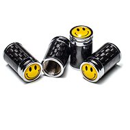 Valve Caps with Genuine Carbon Body, 4pcs - Valve Caps