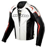 Spidi TRACK LEATHER black/white/red, size 54 - Motorcycle Jacket