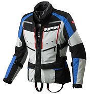 Spidi 4SEASON (light grey/black/blue, size XL) - Motorcycle Jacket