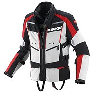 Spidi 4SEASON (light grey/black/red, size L) - Motorcycle Jacket