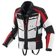 Spidi 4SEASON (light grey/black/red, size 2XL) - Motorcycle Jacket