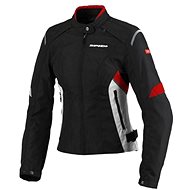 Spidi FLASH TEX LADY (black/white/red, size S) - Motorcycle Jacket