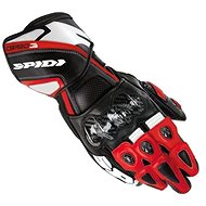 Spidi CARBO 3, (black / white / red, size XL) - Motorcycle Gloves