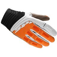 Spidi MEGA-X, (white / orange, size L) - Motorcycle Gloves