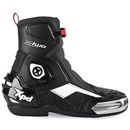 XPD X-TWO (Black/White, Size 45) - Motorcycle Shoes