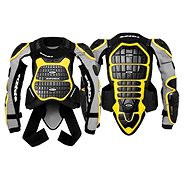 Spidi DEFENDER ARMOR, (black / yellow, size L) - Motorbike Body Armor