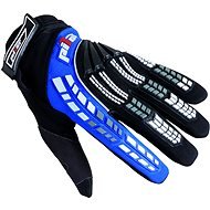 Pilot gloves, children, black / blue, size 3 - Motorcycle Gloves
