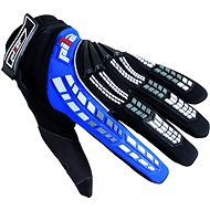 Pilot gloves, children, black / blue, size 6 - Motorcycle Gloves